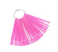 BESTYASH Espositore per Unghie Rosa Tip Unghie Falsi Strumento per Manicure Ventaglio per Allenamento Nail Art Facile e Trasportare
