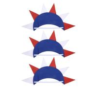 BESTYASH Fasce per Chioma Glitterate Statua della Libertà 3 Pezzi Fascia Elastica Non Tessuto per Festa del 4 Luglio Copricapo Patriottico Traspirante per Celebrazioni Estive e