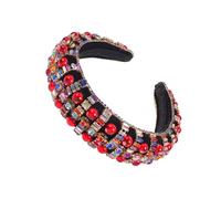 BESTYASH fascia di diamanti ingioiellato formale Contento Nozze perline diamante fasce larghe barocche damigelle falso tiara fascia da donna fascia di strass stoffa