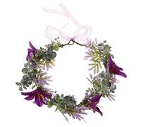 BESTYASH fascia per fascia da sposa fasce per la sposa Spose Accessori Essere floreale della copricapo di fiori artificiali copricapo per fioraia tessuto Viola,porpora