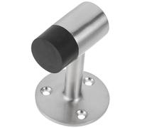 BESTYASH Fermo per Porta Rialzato in Lega di Zinco Argento, Design Silenzioso e Smontaggio Semplice, per Soggiorno e Protezione da Collisioni e Animali Domestici