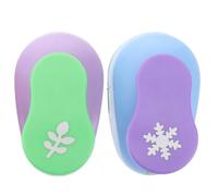 BESTYASH Foratrice per Carta 2 Pezzi in Plastica per Attività Fai da Te, Stimola Curiosità ed Esercita Mani e Cervello, per Inviti e Lavori Manuali Stili multipli