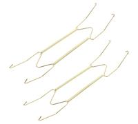 BESTYASH Ganci Decorativi per Piatti da Parete da 16 Pollici in Lega di Rame Galvanizzata, 2 Pezzi Supporto a Molla Invisibile per Appendere Piatti e Vassoi, Adatti per Cucina e Zona