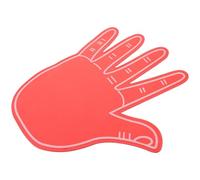 BESTYASH Guanti Giganti in Schiuma Eva per Supporto Sportivo e Giochi a Cinque Dita Rosso Luminoso e Portatile