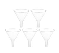 BESTYASH Imbuto Sperimentale Piccolo in Plastica PP Set da 5 Pezzi Imbuto da Cucina per Trasferimento Oli Essenziali Resistente e Non Deformabile per Piccole Dosi e Preparazioni