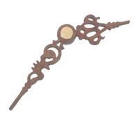 BESTYASH Kit Lancette Orologio a cucù, Lancette Ore e Minuti per Orologi a cucù, Legno Nero 5,50x1,00x0,20 cm, Display Tempo Preciso, Fai-da-Te