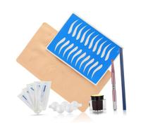 BESTYASH Kit Penna Per Microblading Sopracciglia Rosa Con Punta Rotonda Manuale Per Pratica e Anello Strumento Professionale Per Trucco Eyeliner e Ricostruzione Cicatrici