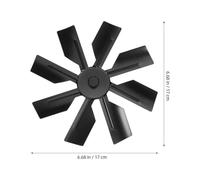 BESTYASH Lama Ventola per Stufa in Lega di Alluminio Resistente al Calore per Ventola Caminetto Ricambio Silenzioso per Riscaldamento Domestico