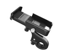BESTYASH Lega Supporto Nero in Telefono per Rotante di Alluminio Bicicletta | Inserti in Silicone e Abs, Struttura Orientabile, Protezione Antigraffio, per Guida Stabile