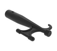 BESTYASH Lifeboat Hook Head e Boat Hook, Gancio in Plastico Nero a Doppia Testa, con Foro da 25,4 mm, per Situazioni di Emergenza e Campeggio