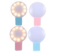 BESTYASH Luce LED Portatile Mini USB per Infermiere 3 Modalità, 4 Pezzi in Plastico Batteria a Bottone, Luce Badge Ricaricabile come Regalo per Amiche e Famiglia