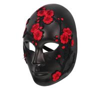 BESTYASH Maschera Viso Intera Floreale Ricamata per Donna Maschera Costume Mascherata per Halloween Matrimonio Ballo di Carnevale e Cosplay Accessorio Party Elegante