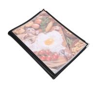 BESTYASH Menu Book Trasparente in PVC Compatto per Ristoranti e Bar Pagine Sostituibili Leggero e Pratico per Ordinazioni Facili