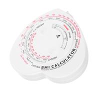 BESTYASH Metro a forma di BMI a forma di cuore nastro di misurazione automatico del corpo calcolatore di massa corporea misurare il corpo del nastro plastica bianca