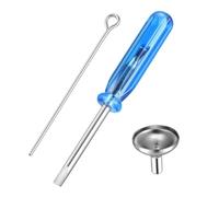 BESTYASH Mini Imbuto in Acciaio per Riempimento Urna e Gioielli Cremazione Kit Compatto con Cacciavite Blu per Collane Keepsake Resistente e Corrosione per e Oli Essenziali