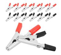 BESTYASH Morsetti a Coccodrillo Isolati per Batteria Auto Set da 100 Pezzi Clip Elettriche Robuste Doppia Protezione Morsetti di Elettrici Versatili per Test e Collegamenti Sicuri