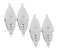 BESTYASH Navetta per Chiacchierino in Ferro Nichelato Argento 4 Pezzi Leggera e Protettiva la Qualità del Filo per Lavori Manuali di Pizzo e Tessitura