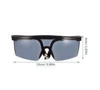 BESTYASH Occhiali di Sicurezza per Saldatura Montatura Robusta e Lente Antigraffio Nera, Occhiali Protettivi da Lavoro per Saldatori, Protezione Industriale Contro Luce Intensa e Polvere,