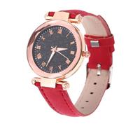 BESTYASH Orologi Da Donna Al Quarzo Orologio Casual Le Ragazze Guardano Luci Della Finestra Di Halloween Orologio a Specchio Palette Di Ombretti Guarda Guarda Rosso Acciaio Inossidabile