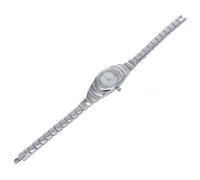 BESTYASH Orologio da Polso Donna Bracciale, Design a Bangle Argento | Lega di Zinco, Finitura Argentata e Decorazioni Brillanti, per Polsi Femminili, Ufficio