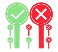 BESTYASH Palette da Voto Riutilizzabili 8 Pezzi in Schiuma per Risposte Vero o Falso, Accessori per Giochi in Famiglia e Scuola Colori Assortiti