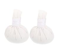 BESTYASH Palline per Massaggio Spa Erbe Cinesi 2 Pezzi in Cotone Bianco per Moxibustione e Alleviare Dolori Muscolari per Varie Occasioni