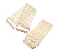 BESTYASH Panno Esfoliante per Corpo e Schiena in Sisal, 2 Pezzi, Traspirante, per Rimuovere Sporco e Pelle Morta, per Doccia in Hotel e Palestra