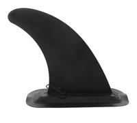 BESTYASH Pinna Posteriore per Tavola da Surf e Paddleboard, Nero Plastica | Meccanismo Rimovibile, Estremità Curva e Profilo Ampio, per Sup e Kayak su Fiume o Specchio D'acqua