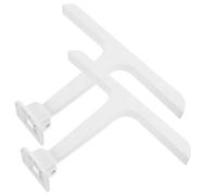BESTYASH Plastica Bianca Gambe Pieghevoli Moderne 2 Pezzi, per Tavolo | Montaggio e Rimozione Semplici, per Postazioni Mobili e Riparazioni, Accessori per Piani e Assi