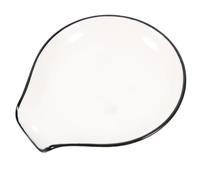 BESTYASH Poggia Semplice in Beige Design Cucina da Ceramica Cucchiaio Rotolamento per Evitare del Utensili
