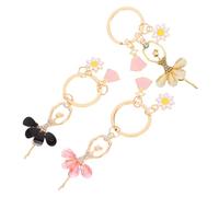 BESTYASH Portachiavi Ballerina da Donna Set 3 Pezzi in Metallo Resistente, Ciondoli Eleganti per Borse, Zaini e Chiavi Auto, Accessori Regalo per Amanti della Danza Classica e Feste