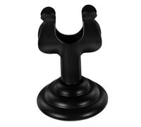 BESTYASH Portanumero da Tavolo e Portafoto Clip Semicerchio 4 Cm in Plastica Nero Base Stabile, Fermacarte Multifunzione per Menu e Segnaposto per Feste e Ristoranti