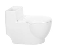 BESTYASH Posacenere Muro Forma Wc in PP e Acciaio Creativo con Facile Installare Chiodi per Bagno Ufficio e Casa