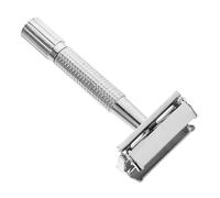 BESTYASH Rasoio Manuale per Rasatura Precisa e Confortevole Lama Doppia per Barba Uomo in Acciaio Inossidabile, Design Sigillato e Scorrimento senza Pari