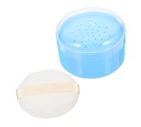 BESTYASH Scatola Per Talco Per Ragazzo Ragazza Ragazza Di Conservazione Portatile Per Talco Per Cura Della Neonatale Per Uso Quotidiano Casa Con Piumino Per Blu