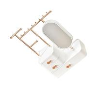 BESTYASH Scatola Per Trucchi in Organizer Multiuso Per Cosmetici Portagioielli Per Collane Bracciali Orecchini Espositore Da Tavolo Per Gioielli e Cosmetici