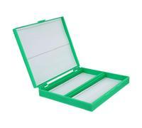 BESTYASH Scatola per Vetrini da Microscopio in Plastica con Scomparti Contenitore Trasparente Antigraffio per Conservazione Biologia e Microbiologia