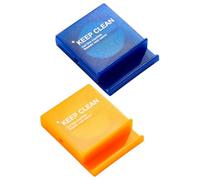 BESTYASH Scatola Portacavi USB Girevole 2 Pezzi, Organizer Compatto in Plastica Resistente per Cavi Dati, Cuffie e Caricabatterie, per Casa, Ufficio e Viaggi All’aperto