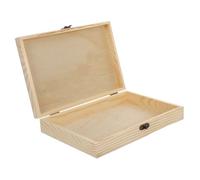 BESTYASH Scatola Portatile Per Sigari in Legno Coperchio, Piccolo Portasigari Da Viaggio, Custodia Di Imballaggio Monoblocco Finitura Liscia Per Conservazione e Regalo