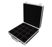 BESTYASH Scatola Rigida per Palline da Biliardo Snooker, Nero, Alluminio