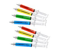 BESTYASH Set 24 Pezzi Penne Sfera Forma Siringa 0.7mm per Decorazioni Scuola, Penne Scuola Superiori Creative e Portatili per Studenti e Ambiente Scolastico