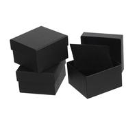 BESTYASH Set 3 Scatole Regalo in Carta Nera per Orologi e Bracciali Cuscino Interno Design Elegante per Conservare Orologi e Gioielli per Uomo e Donna