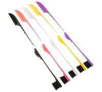 BESTYASH Set 5 Paia Pettini per lo Styling Sopracciglia e Chioma a Coda di Topo Pettine per Cotonare Bordi a Doppia Faccia in Plastica e Nylon Kit Professionale per Definizione e