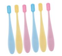 BESTYASH Set 6 Spazzolini per Bambini Setole Morbide e Manico Antiscivolo in Pp, Spazzolini Primi Dentini Portatili per L'igiene Orale Quotidiana