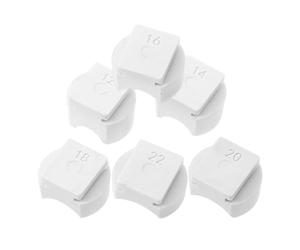 BESTYASH Set 6pezzi Accessori per Macchina Piegatura Anelli in Plastico Bianco, Facile da Usare la Creazione di Gioielli e Industria Gioielliera