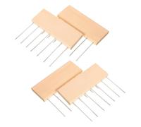BESTYASH Set di 4 Strumenti per Pittura con Manico in Legno e Setole, Pettine per Texture Artistica Portatile per Studi d'Arte e Tecniche di Marmorizzazione