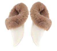 BESTYASH Solette Per Scarpe In Shearling Fodere Per Per Climi Fodere Per Zoccoli Caldi E Spessi Zoccoli In Pelliccia Scarpe Con Fori