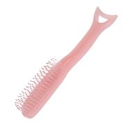 BESTYASH Spazzola Antistatica per Capelli a Forma di Ondina Pettine Massaggiante per Capelluto Strumento per Massaggio Guasha Rosa