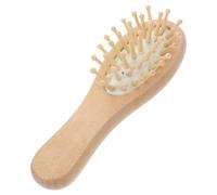 BESTYASH Spazzola Per in Legno Mini Pettine Districante Cuscino Massaggiante Antistatica Portatile Adatta Tutti i Tipi Di Per Viaggi