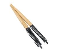 BESTYASH Spazzola Rotonda in Legno Antistatica per Chioma 2 Pezzi Set Piccola e Grande Spazzola per Chioma Uomo e Donna Comoda per Styling e Asciugatura